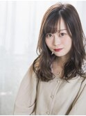ミックス巻き　ミディアムロング