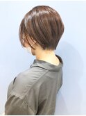 大人ショート×ハニーベージュ/ミルクベージュ/こなれヘア