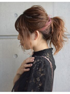 シャル 相模大野(shalu) 【ムラカミ】イヤリングカラー×ポニーテール≪shalu相模大野≫