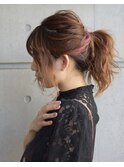 【ムラカミ】イヤリングカラー×ポニーテール≪shalu相模大野≫