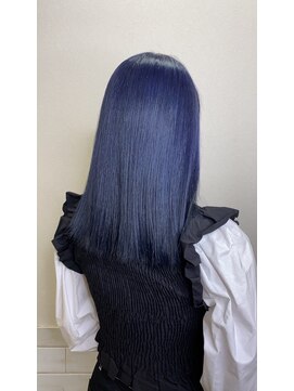 ヘアーアンドネイル ジェダイ(Hair&nails JEDI) デニムカラー/ミディアム/切りっぱなし
