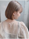 【DaVin中目黒】ミルクティーベージュ 内巻きボブ