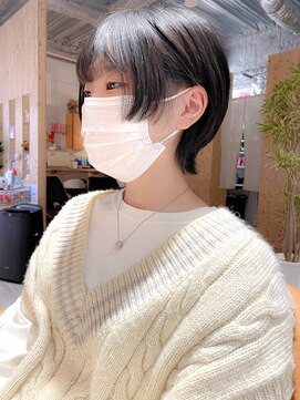 ジャストビューティ ルフレ 金沢八景店(Just Beauty Rufure) ウルフカット/ボブ/くすみブルー/ベージュ/金沢八景