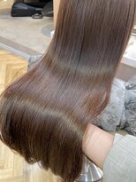 momo 髪質改善カラーで染めるオリーブベージュ♪