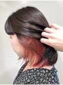 20代大人かわいいヘア　インナーカラー　ピンク　[草加/草加駅]