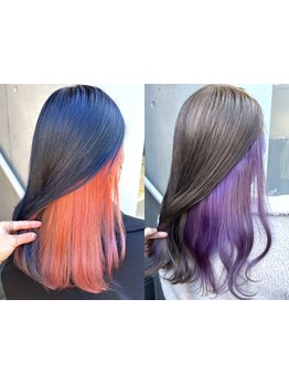 [ケアブリーチ×インナーカラー]が圧倒的トレンド☆【ダメージケアブリーチインナーカラー+炭酸TR\9000～】