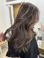 エトラ 渋谷店(etora)&nbsp;ハイライトカラー　アッシュベージュ　ケアブリーチ　ダブルカラ