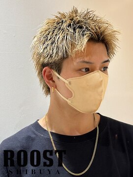 ルースト 渋谷店(ROOST) スパイキーショート×ミルクティーベージュ