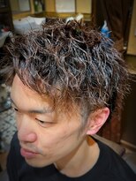 ヒロギンザバーバーショップ 大宮店(HIRO GINZA BARBER SHOP)&nbsp;スパイキーショート　パーマ　埼玉