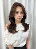 韓国くびれロング レイヤーオルチャン小顔前髪 艶髪