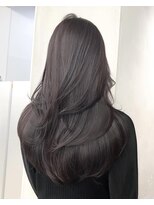 サイン 渋谷(SIGN) 韓国ヘアーハッシュカットレイヤーカットグレージュブリーチ無し