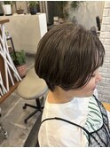 ハンサムショート×オリーブカラー