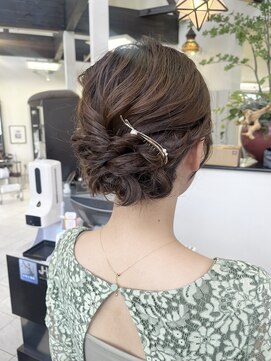 コレット ヘアー 大通(Colette hair) お呼ばれシニヨンまとめ.*。