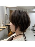 大人ショートボブ丸みショートカットマッシュショート/北千住