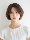 くびれヘア ハイライトカラー アプリコットオレンジ 夏