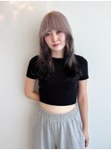 グラデーションカラー/ミルクティーベージュ×ブラック