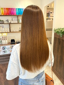 オーバルヘアー(OVAL hair) 絹髪/髪質改善カラー/艶髪ストレート/美髪/ロング