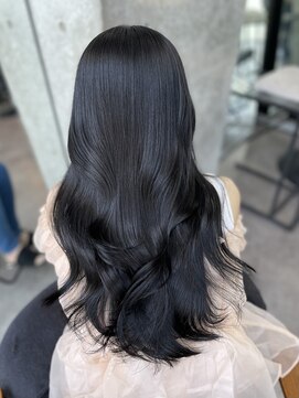 ルート 南堀江(route) ブルーブラック/艶髪/イメチェン/前髪カット/堀江