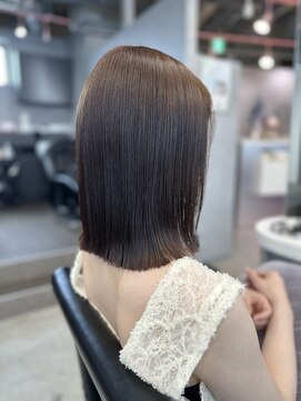 ジュエム(jouerm) 長めボブ × ラベンダーグレージュ