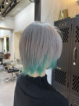 ヴァイス 渋谷店(VAICE) インナーカラー/グレー/グリーン