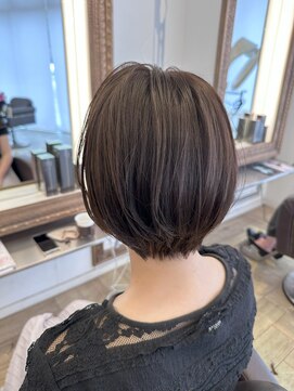コワファースト 大分(COIFF1RST) ブリーチなしのグレージュカラー！ショートボブstyle
