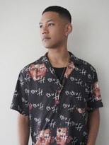 ランプ 代官山(the lamp)&nbsp;フェードツーブロック黒髪ショートクロップスタイル