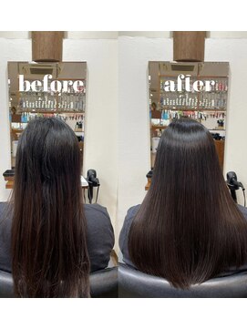 ヘアーパラディ hair paradis 【髪質改善】縮毛矯正＆METEOカラー