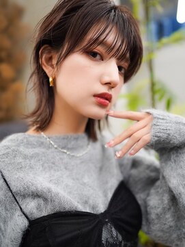 ギークス(GEEKS) 【GEEKS渋谷】冬カラー/ウルフカット/透明感/ミディアムレイヤー