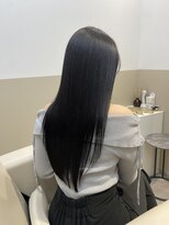 シュヴーブリヤン(cheveux brillants)&nbsp;『髪質改善美髪縮毛矯正』ストレートレイヤー×グレーブラウン