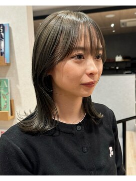 スリーランド(THREELAND) 髪質改善、オリーブカラー（堀）