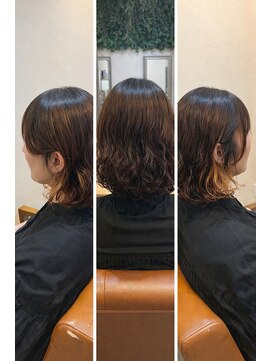 リコ 海老名2号店(Lico) 外ハネウェーブ×立体カラー