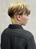 ニコトウキョウ 新宿(nico TOKYO)&nbsp;メンズセンターパートウルフセンターパートニュアンスパーマ襟足