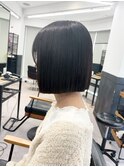 タッセルボブ×髪質改善カラー　縮毛矯正/酸性ストレート　丸形