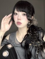 コエル(KOER)&nbsp;アメ村/シールエクステ/デザインエクステ/ゼブラ柄/Y2K