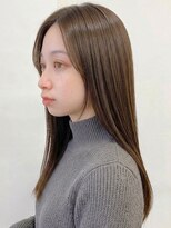 ヌードルバイコア(noodle by CoRe.gn)&nbsp;圧倒的艶◎美髪ストレートロンググレージュ縮毛矯正