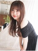 【WHOLE】束感ストレート×アッシュブラウン