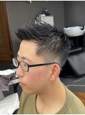 MEN’S/サーフカール/刈り上げセンターパート/表参道駅/青山 