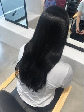 ビューバイネオリーブ 用賀店(Beau'r by neolive) ストレートパーマ縮毛矯正ダークパープル夏ミルクブラウン[用賀]
