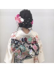 成人式のヘアセット☆