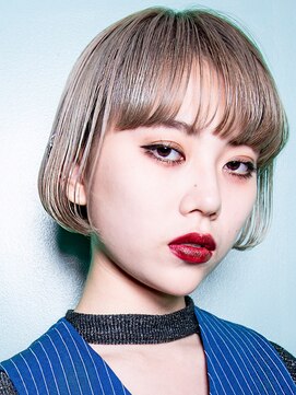 ゼットサロン(Z SALON) プラチナベージュなマチルダ系ボブ