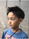 刈り上げショート_ワイルドアップバングくせ毛風パーマ