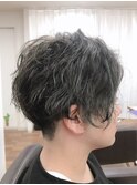 癖毛風パーマ