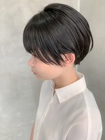 テトヘアー(teto hair) マッシュショート、ブルーブラック、耳かけ、ショートボブ