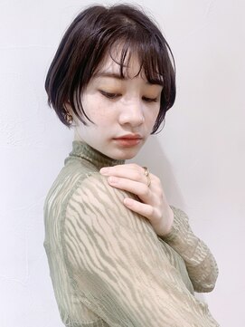 アルバム 新宿(ALBUM SHINJUKU) ラフショート_ミニウルフテラコッタくすみブルー_58539