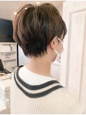 福山市 人気ショートヘア ベリーショートCaaryイルミナカラー