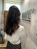 アンダーバーホワイト 南海難波店(_WHITE)&nbsp;インナーカラーチェリーレッド