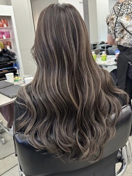 ジルブラン(JIL BLAN) ハイライトバレイヤージュダブルカラー20代30代40代グレージュ