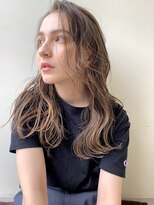 ミラバイグリーン(Mira by green)&nbsp;ロング/かきあげバング/シアーベージュ