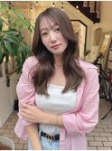 韓国レイヤー/透明感カラー/チョコレートブラウン