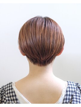 ルプラ ガーデン(le-pla garden) オレンジベージュ#ダブルカラー#切りっぱなしボブ#ケアブリーチ